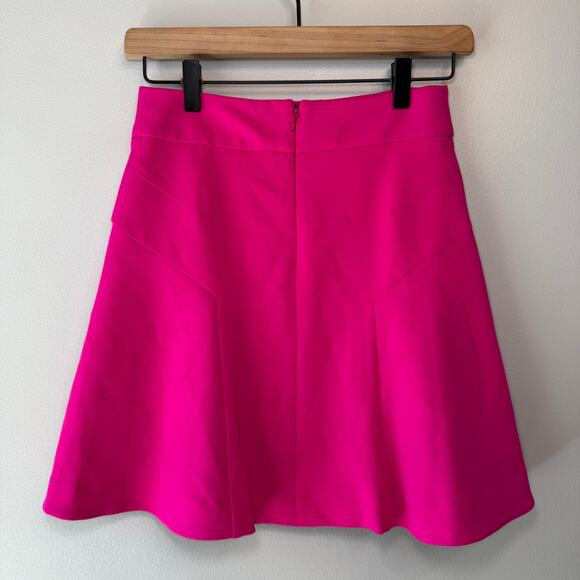 Express Women's Aline Flared Mini Skirt Hot Pink Size 00 - Picture 5 of 6